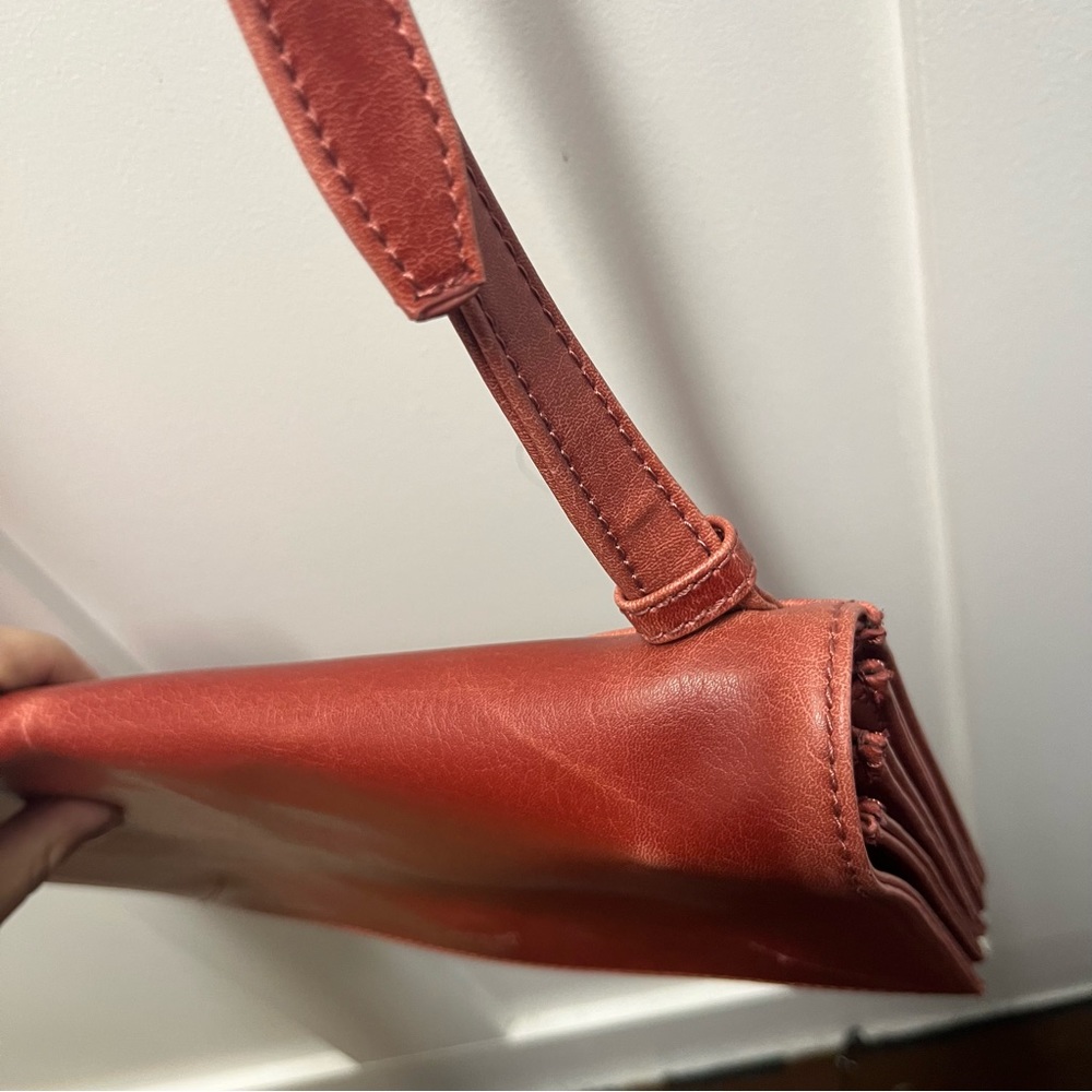 Matt&Nat burnt orange vegan leather cross body purse - Picture 9 of 12
